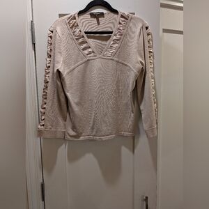 Christine Phillips Silk Sweater,XL (Fits Small)